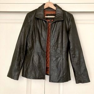 Wilsons Leather Pelle Studio Black Jacket Removable Thinsulate Small